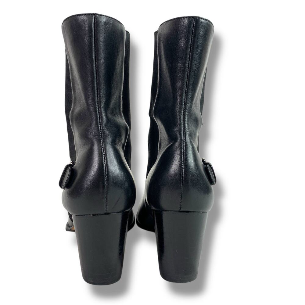 Cole Haan Black Leather Ankle Boots Callan Chelsea Slip On 🖤 Size 10 - Picture 6 of 9